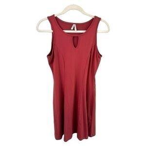 VTG Mudd Dress Womens Medium Key Hole Neck Halter Mini Dress Dusty Rose Y2K 90s